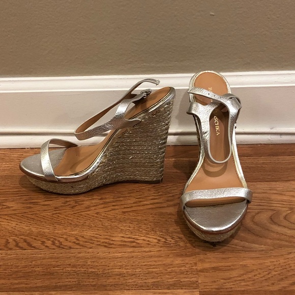 silver wedge espadrilles